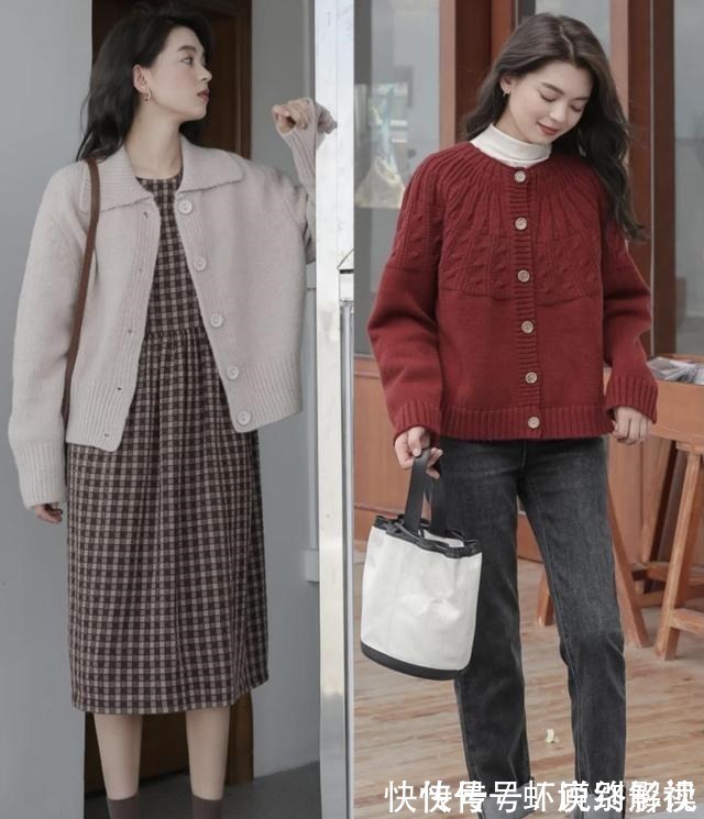 穿搭 早春不知道穿啥外套毛衣外套逆袭归来,这些搭配就很好看!