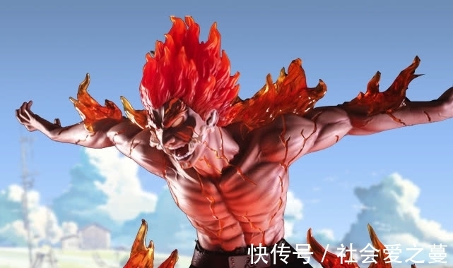 特写|火影:凯开启八门的手办,全身都在燃烧,身上的裂纹让人心痛