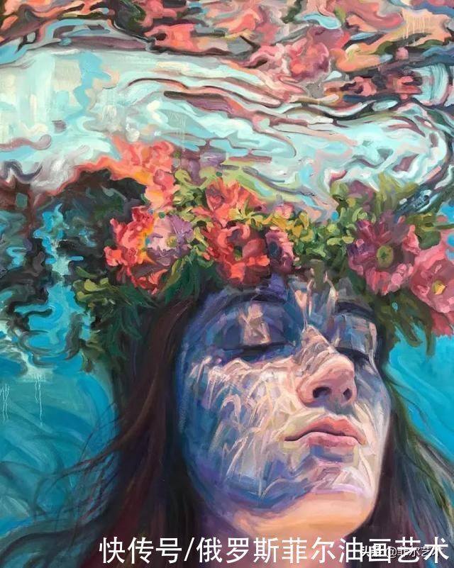 emrich|沉浸在海水里的女性,美到窒息的油画作品,是不是惊到你