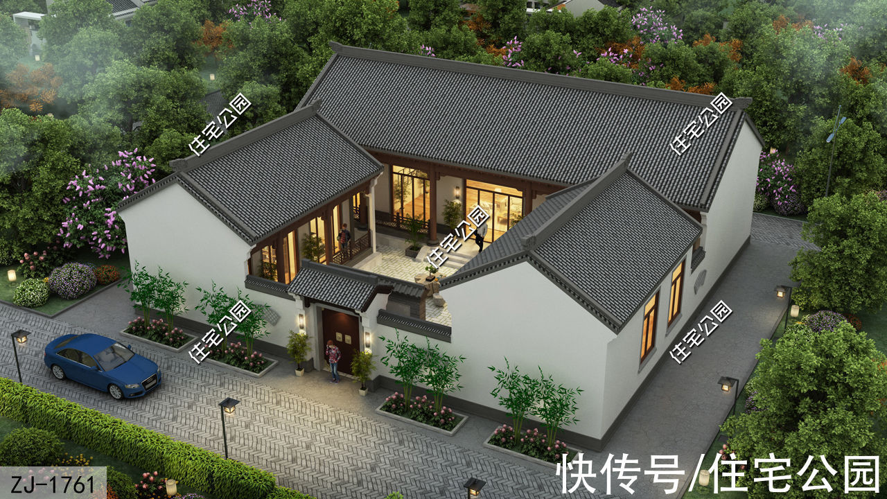 占地面积|回农村给父母建养老房,就在这10套图纸里选一套吧,颜值高又实用