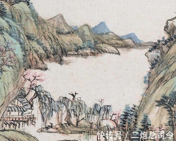 構圖!這是“山重水復疑無路”嗎,王原祁繪《山村小景》