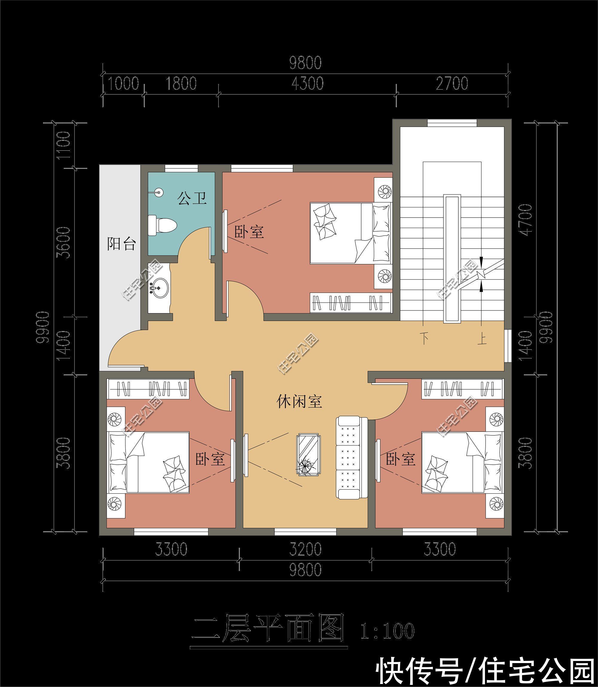 占地面积|占地不足百平,也能建出大气别墅!10套图纸你更喜欢哪一套?