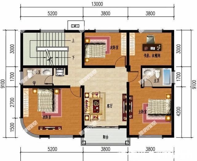 别墅|很受大众喜欢的两栋四层别墅,户型方正大气,施工难度低