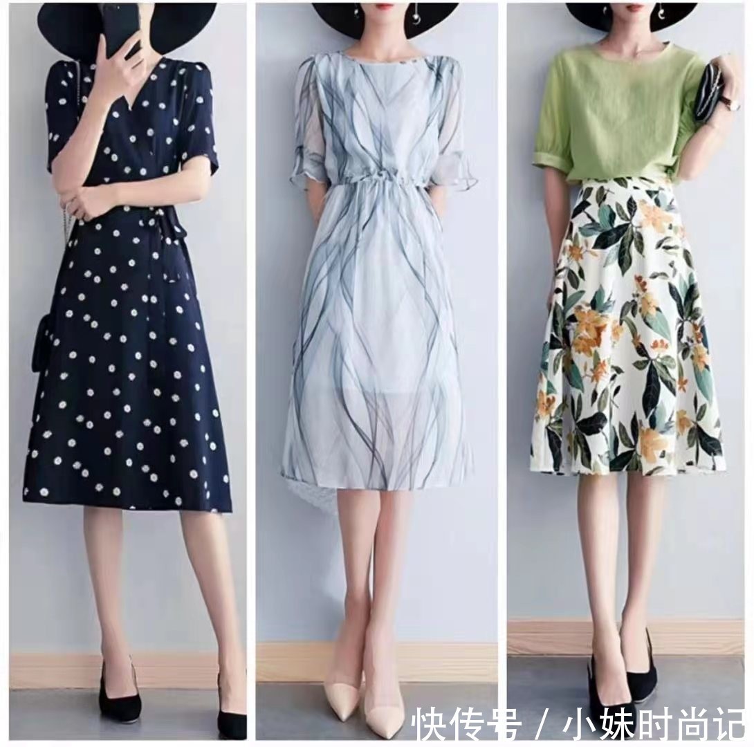 穿衣|“印花裙”优雅有品味，这几套照着穿很减龄