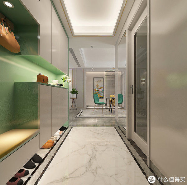 暖白色|看了她家的现代轻奢风，被彻底“治愈”了，打开房门就被惊艳到了