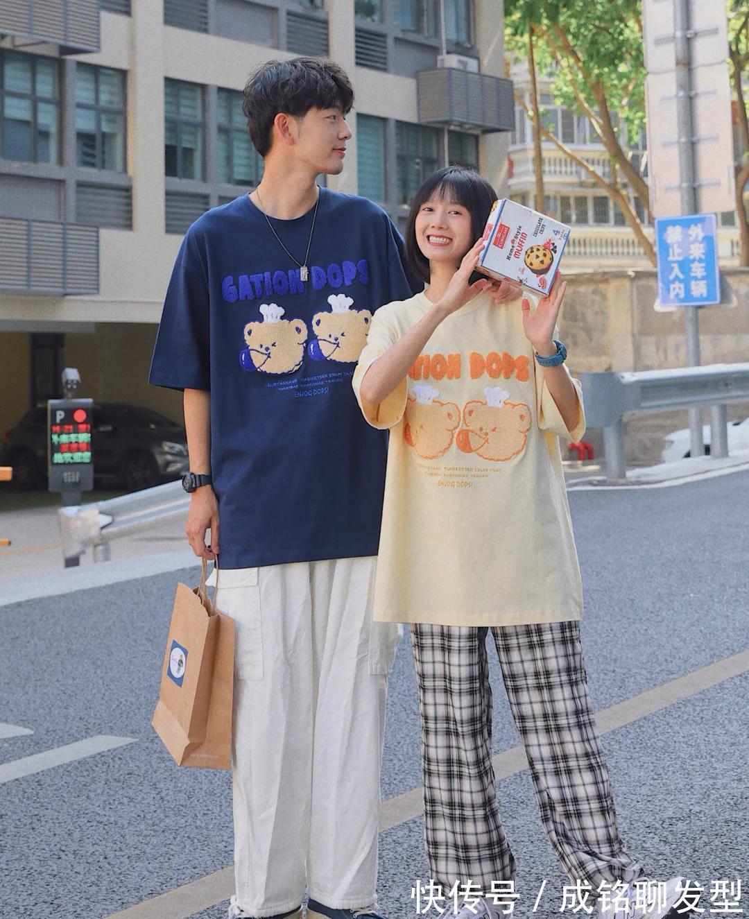 众不同感|情侣装怎么穿出与众不同感？10组小清新情侣搭配，简约时尚有新意