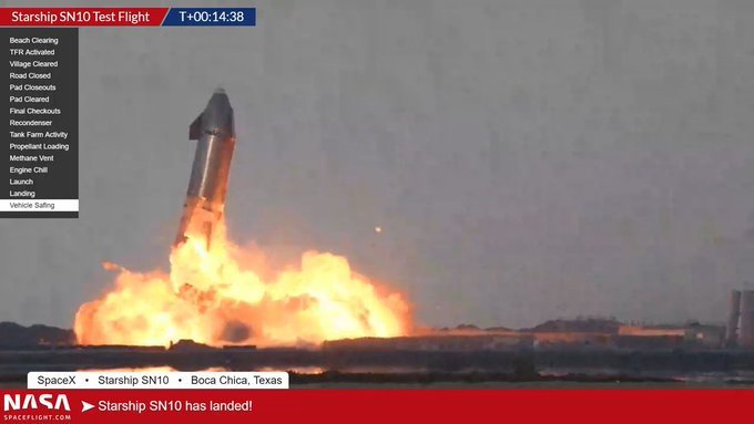 快讯！Space X“星际迷航”原型火箭在着陆数分钟后爆炸