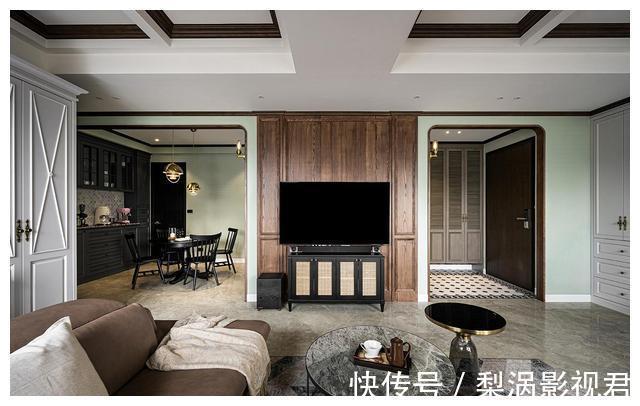 典雅|她家的装修太有贵族气质了，比美式风格更耐看，一进门就被惊艳到