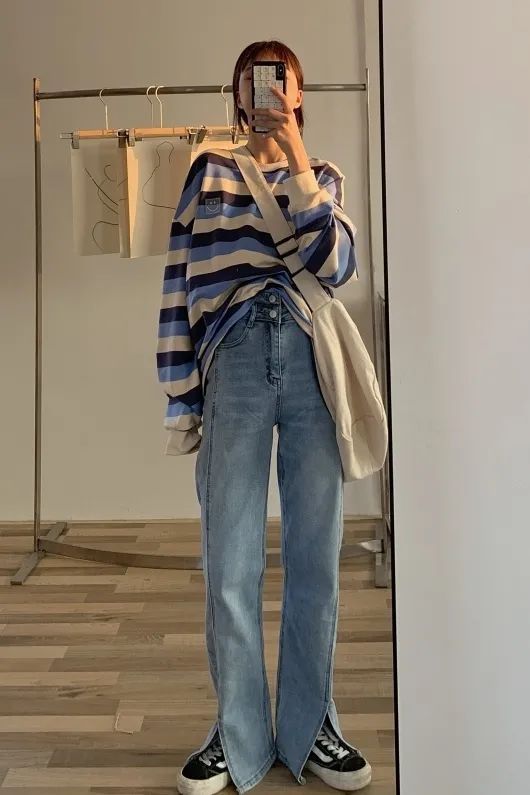 开叉裤|别穿烂大街的阔腿裤了！2021流行这3条裤子，特显高