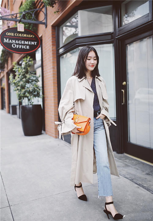 小个子穿风衣的“选款妙计”，这4点才是关键，学会轻松显瘦增高