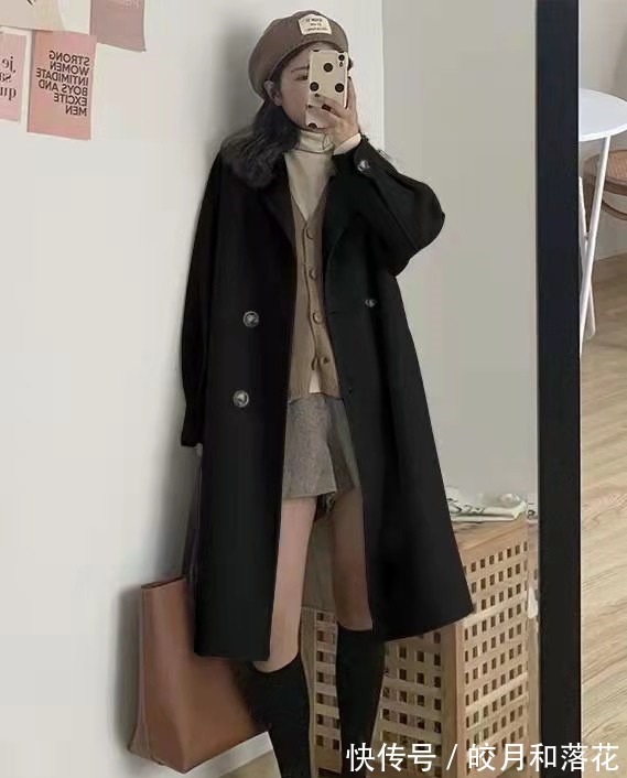 双面 双面毛呢大衣穿搭示范,这几款简约知性又显气质,照着穿美极了