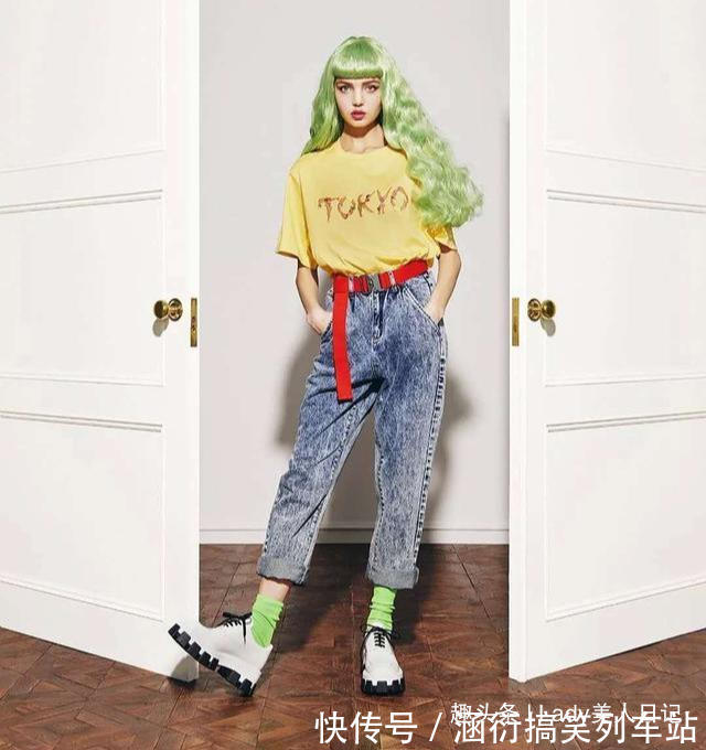 原宿风 穿同一件衣服,200斤和90斤的“穿搭对比”,看后我决定还是减肥