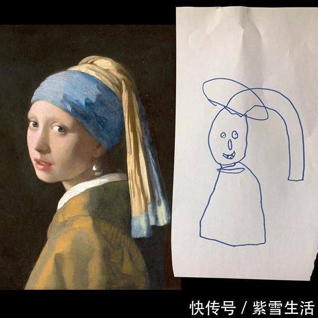 花式秀！儿子画成什么样，爸爸就能P成什么样子，花式秀父爱坐拥百万粉丝