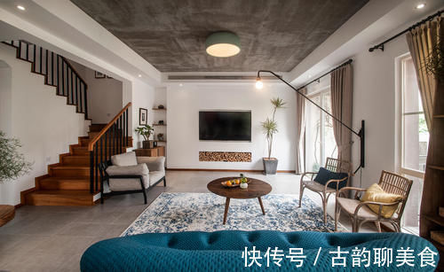 阳光大宅|周子鉴作品：350㎡阳光大宅，两层变三层，立体的家庭社交空间