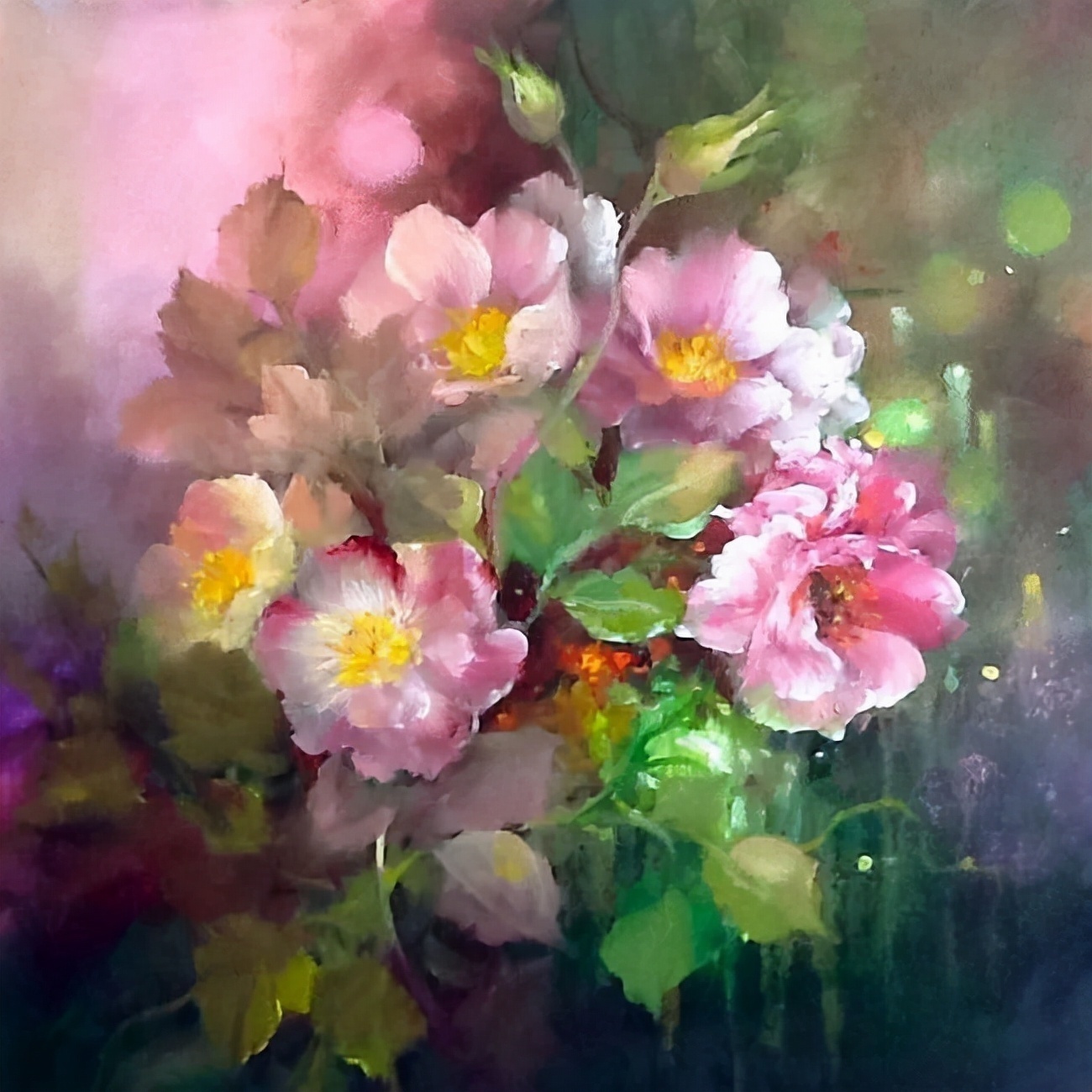 加里$这对老夫妇教授绘画40多年,画的花也太漂亮了!