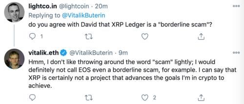 加密技术|V神：XRP不是推动我实现加密技术目标的项目