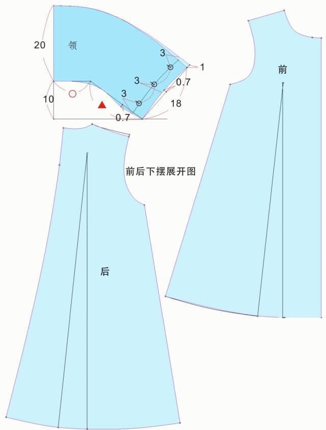  合体|8款女士大衣的制版（附：合体版与宽松版大衣原型）