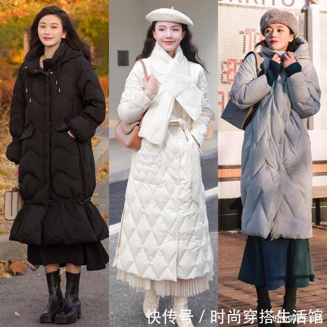 穿搭|羽绒服下面不一定配裤子,真正见过世面的女人,备上这几款就够了