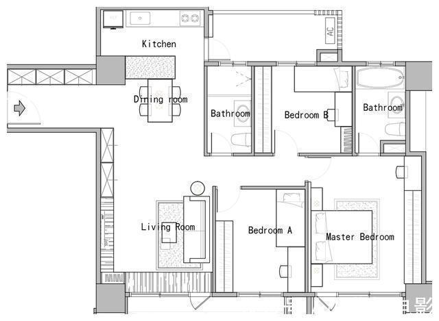 客餐厅|意外二胎！老公决定换一套大点房子，晒晒新家135平的现代装修