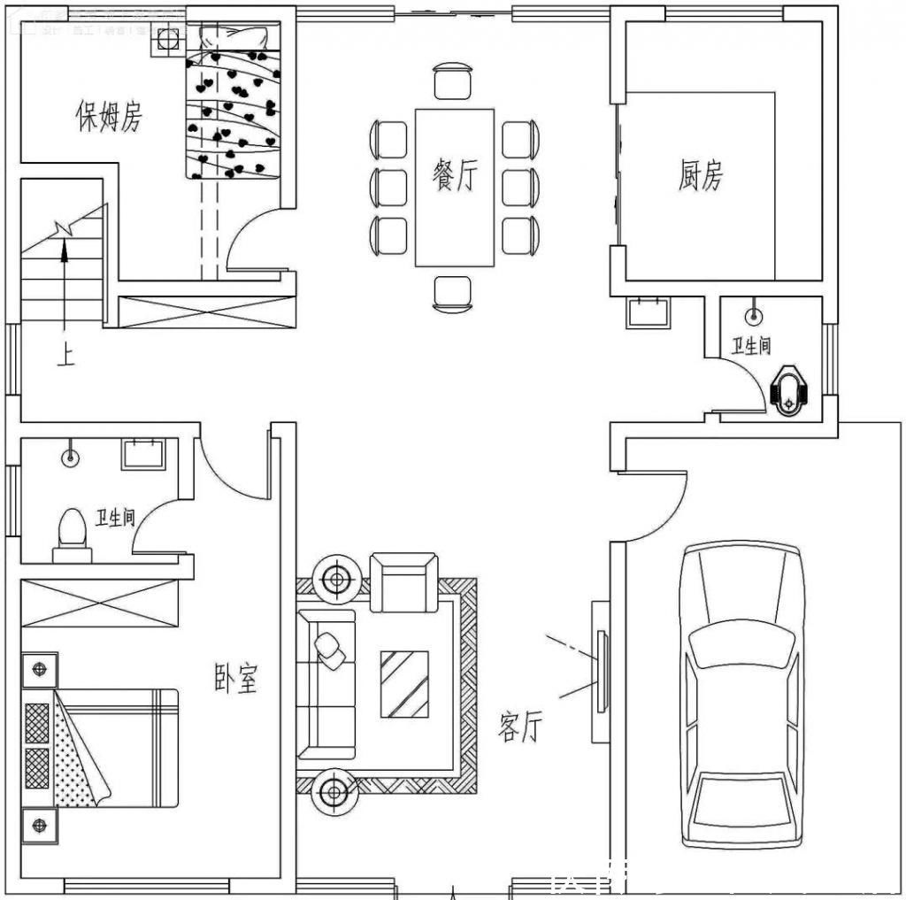 开间|小开间农村自建房，5款开间10米的农村别墅户型，好看又实用！