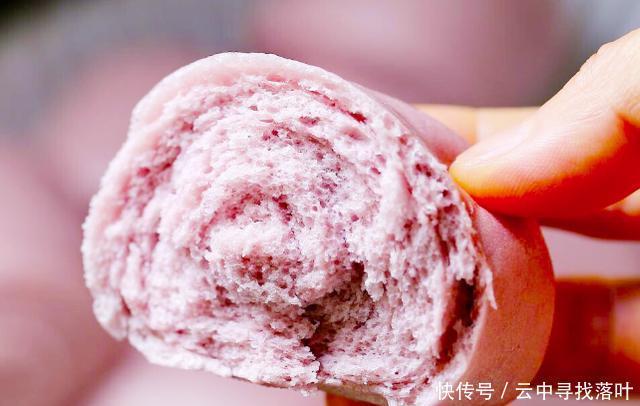 馒头|貌美如花的紫薯馒头,我家隔三差五做一次