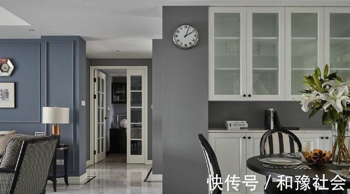 设计|现代三居室房屋设计,美式大气与奢华的气息,彰显静谧时尚