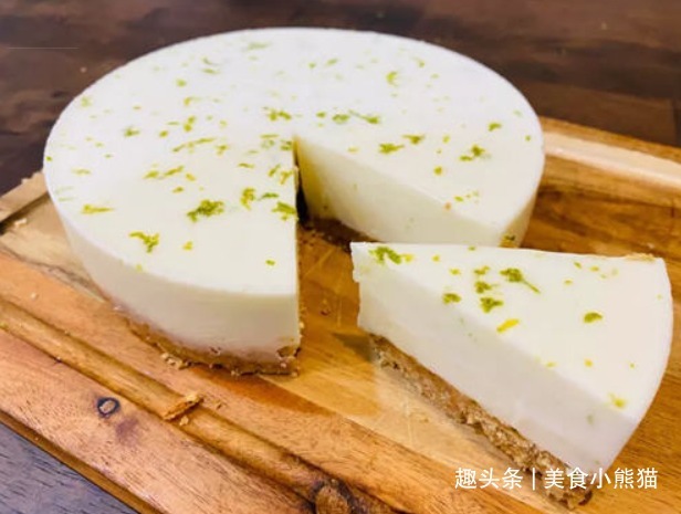 免烤箱的柠檬生乳酪蛋糕!最适合夏天食用,口感清爽,建议收藏!