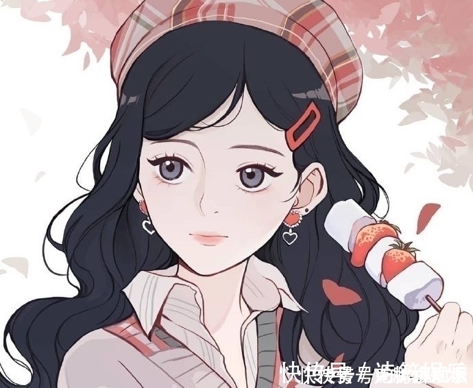 插画|一组少女心十足的好看插画,很适合做卡通动漫头像哦!