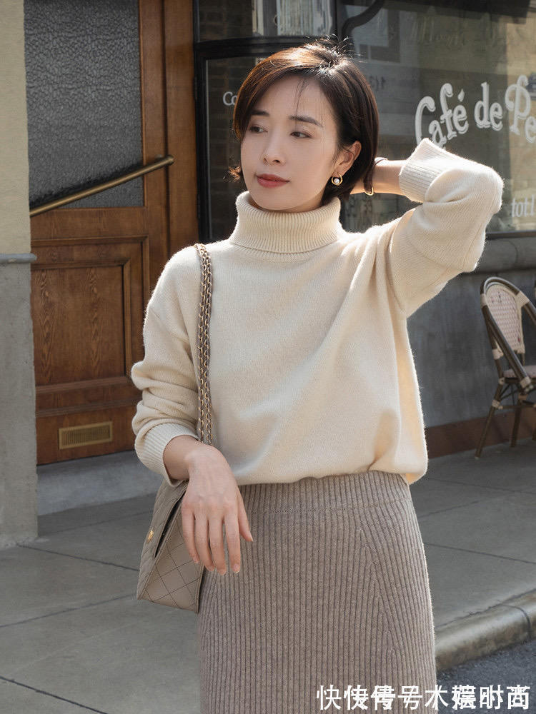 高领 冬天还是穿“毛衣”最百搭,选这4款搭配阔腿裤、半身裙,真高级