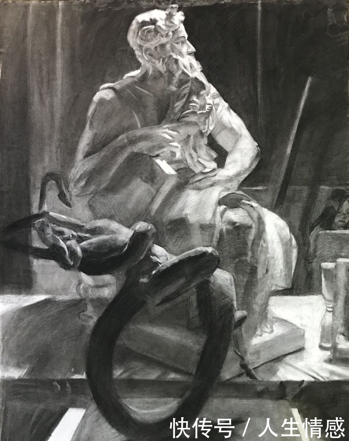 树华画室:素描石膏写生,养成正确的观察方法,培养基础造型能力