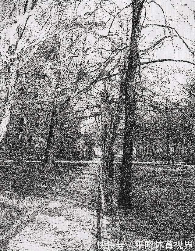 费德里科·皮特雷拉!他画画不用笔,全靠戳,放大后看到细节,让人“哇”出声来