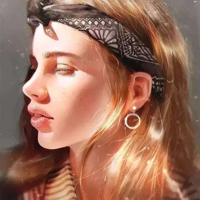 暗部$这三位艺术家的画中女子,楚楚动人,美若天仙