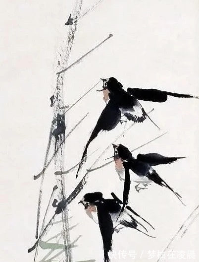 笔法&任伯年笔下的小写意鸟儿