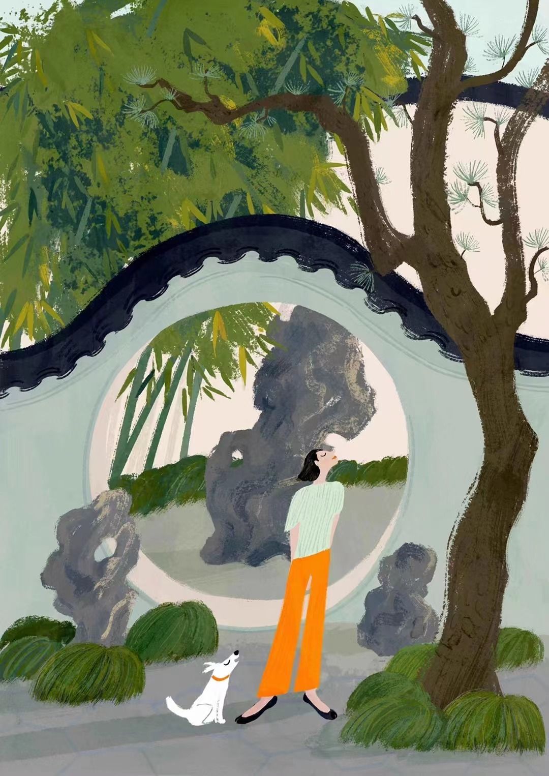 卤猫@把画印上联合国邮票，中国85后笔下的四季“活”了