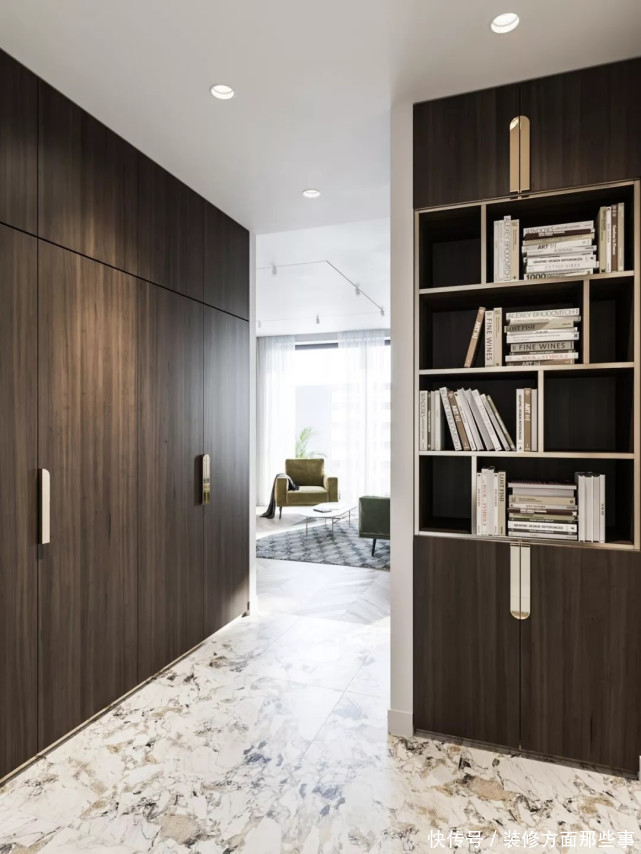 开阔性|120平做二居室客厅居然敢用姜黄色、草绿色家具,但是还挺好看