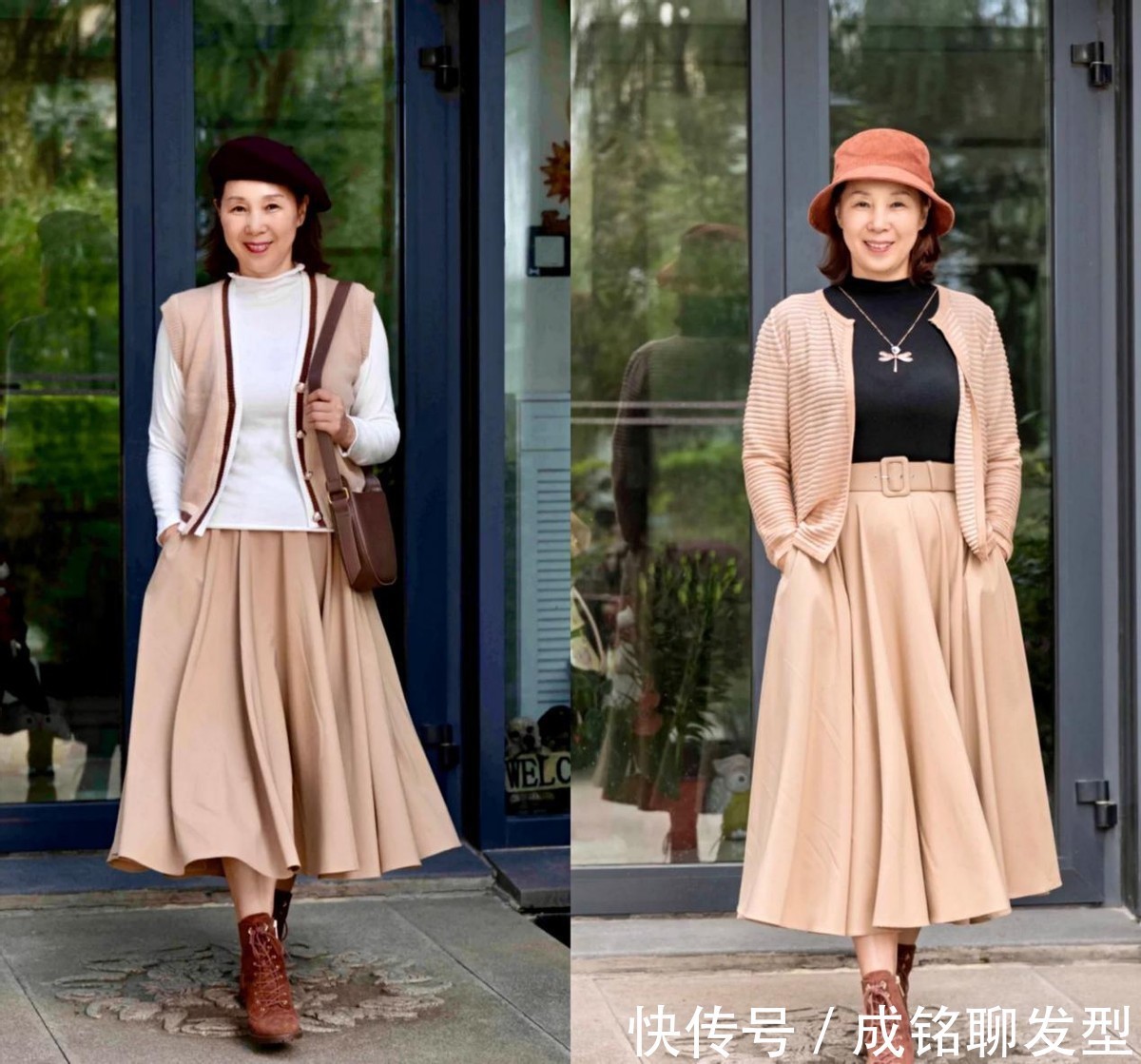 冬季|老年人冬季怎么穿才时髦,学学这位65岁的博主,搭配洋气不显老