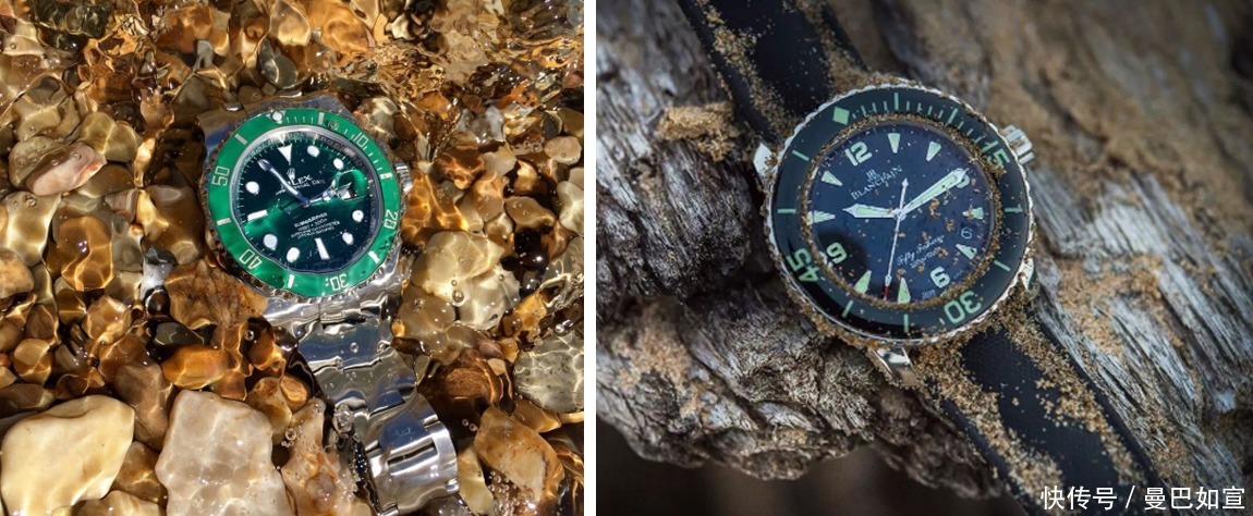 差距|劳力士绿水鬼和宝珀五十噚的差距有多大?对比一下就知道了