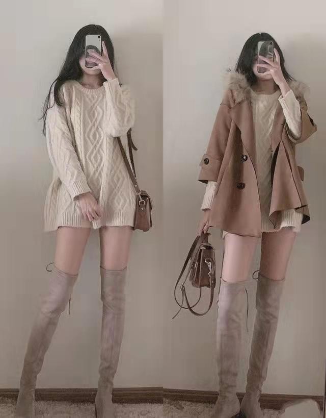 时髦精 超有女人味儿的过膝靴, 利用四个搭配思路, 直接化身时髦精!