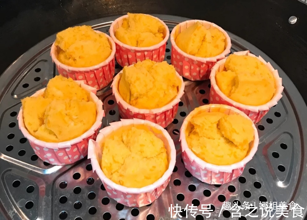 3个红薯,不用揉面,教你做好吃的松糕,松软香甜,比做馒头简单