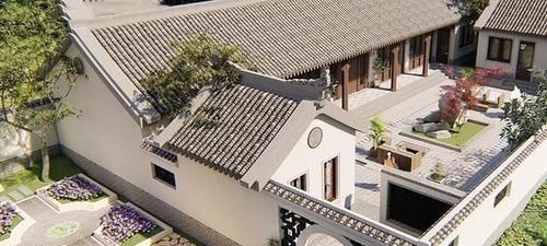 四合院|牛75万自建最美四合院,白墙黛瓦,庭院幽深,堪称传世之院