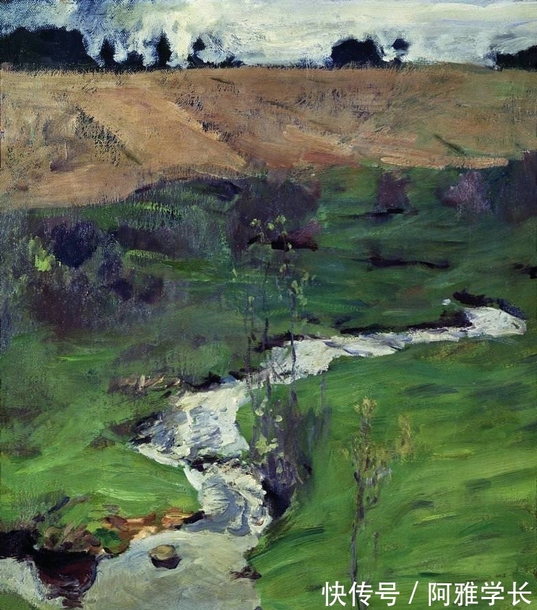 忧郁美|列维坦:一向以忧郁美画风著称,但也画过几幅艳丽愉悦的风景油画