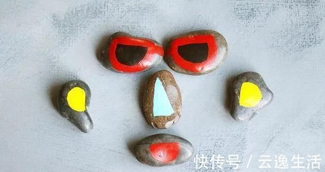 彩纸!捡些石头回家,再也不为手工课作业愁附5个DIY石头彩绘教程