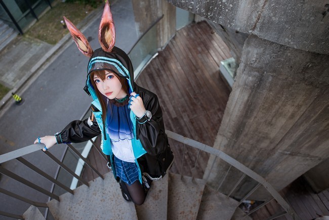 小可爱|cos:兽耳阿米娅,想做一个安静的小可爱