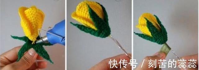 钩针玫瑰花,这么漂亮的花,都是一针一线钩出来的!附图解教程