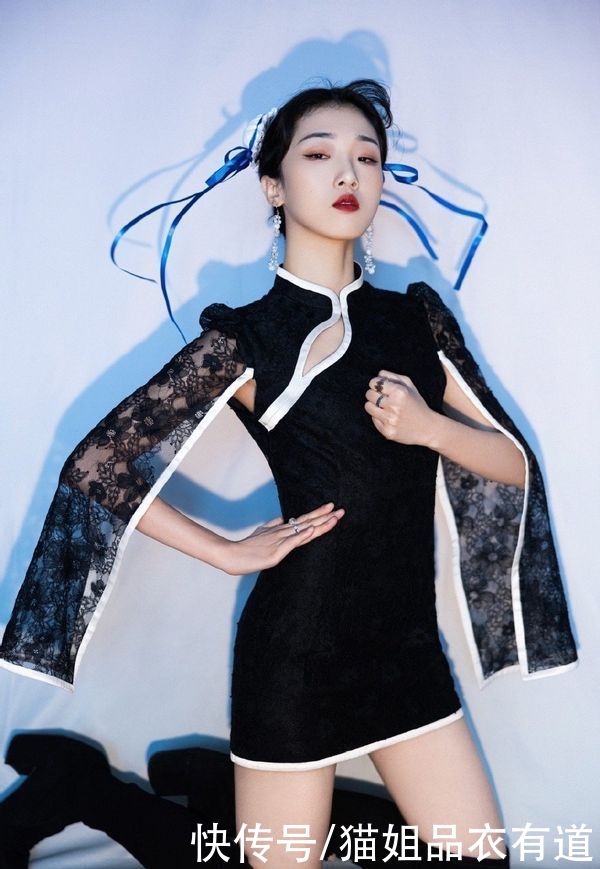 Yamy的高级脸太有优势，穿改良旗袍cos春丽，好有东方韵味