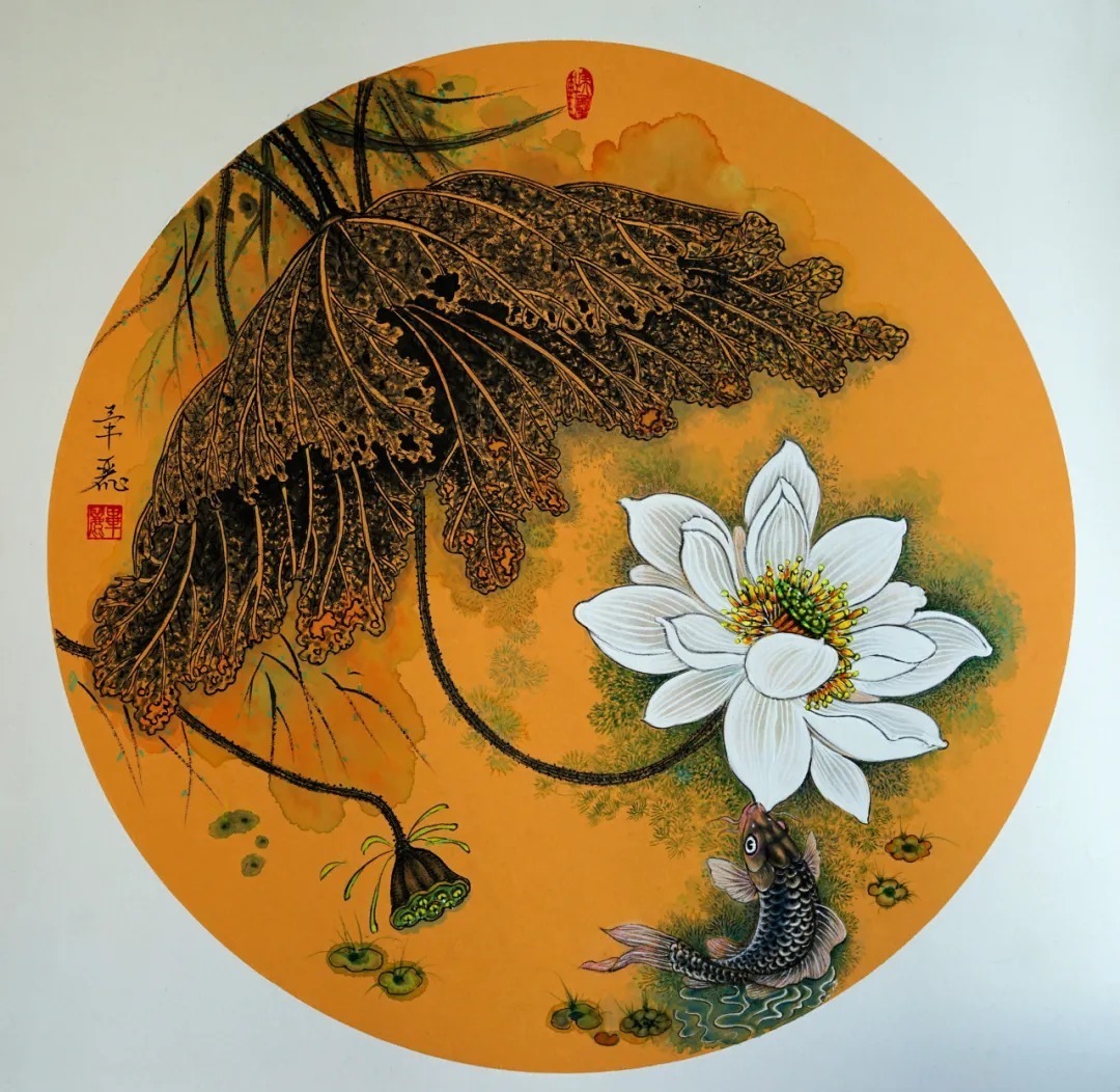 美国世界艺术家协会!艺术家毕丽国画作品赏析