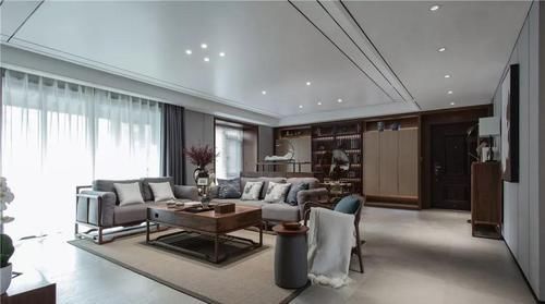 宜居|这才是新中式,150㎡诗意空间,一入户,就被客厅惊艳