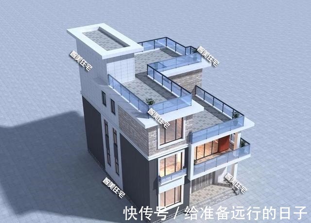 面砖|现代风格设计的农村别墅,平屋面,整体效果很时尚!