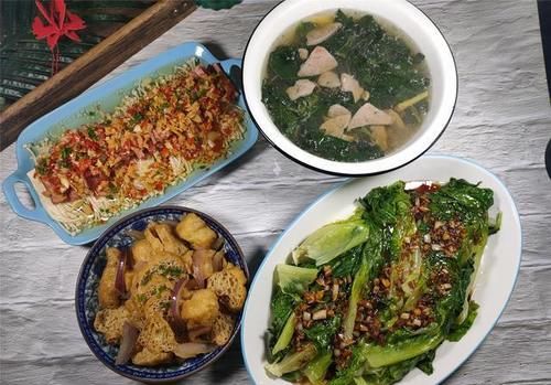 晒湖南3口之家的晚餐，4道菜成本不足20元，营养好吃接地气