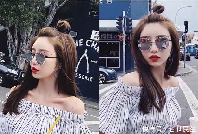 丸子头|别再披头散发了，夏季很流行的4款“高马尾扎发”，谁扎谁美！